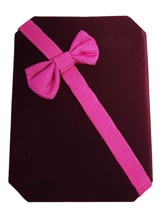 Alista Home Кутия За Бижута Кадифена Бордо 10x7.5x3.5cm