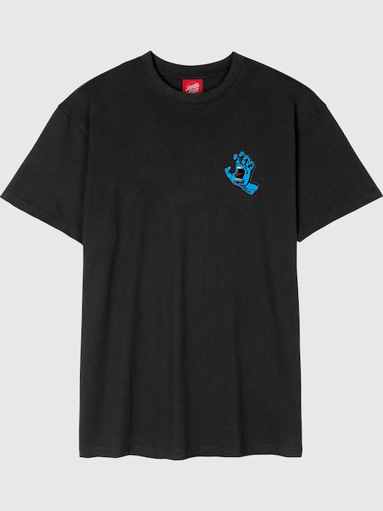 Santa Cruz Screaming Hand Chest T-Shirt Black