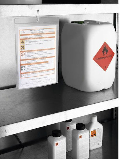Durable Sichttasche A4 Dokumenten-Mappe Transparentes Packung mit 10 Stück