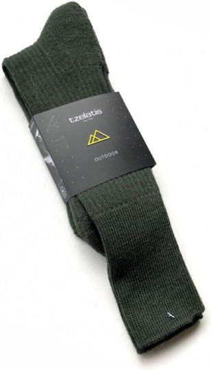 Tzelatis Tzelatis Jagdsocken Aus Wolle In Khaki Farbe