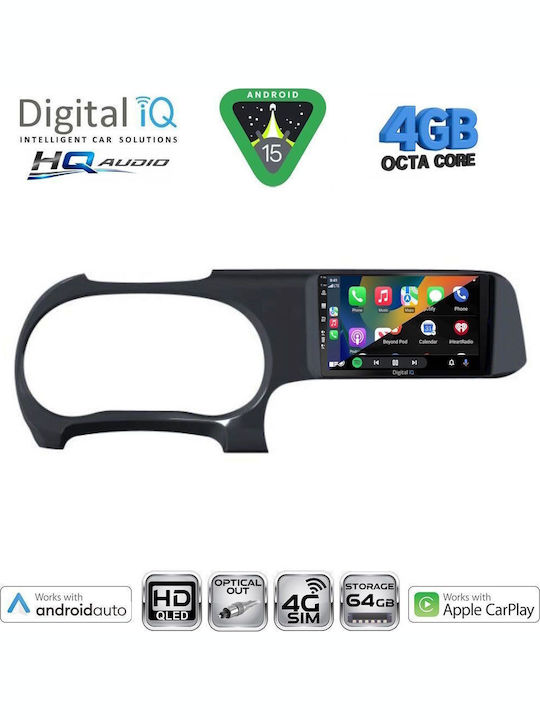 Digital IQ Car Audio System for Hyundai i10 2020 (Bluetooth/USB/WiFi/GPS/Apple CarPlay/Android Auto) with 9" Touch Screen