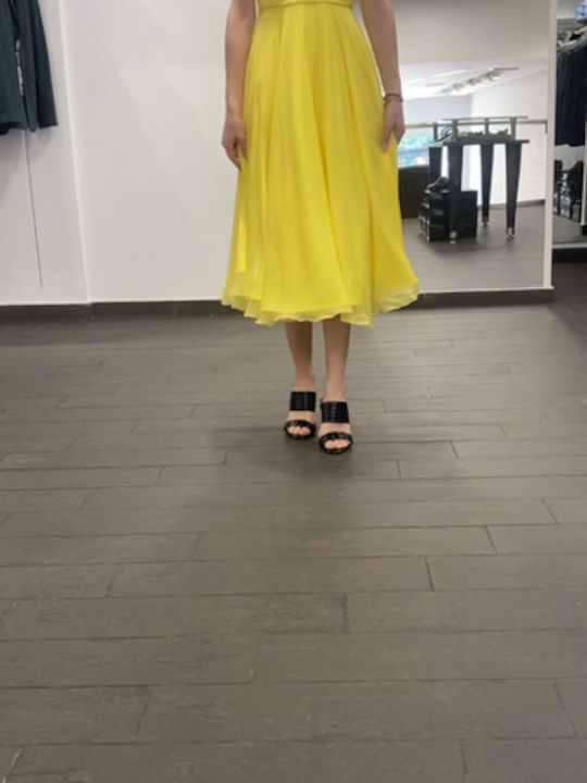 Midi Damenkleid Gelbe