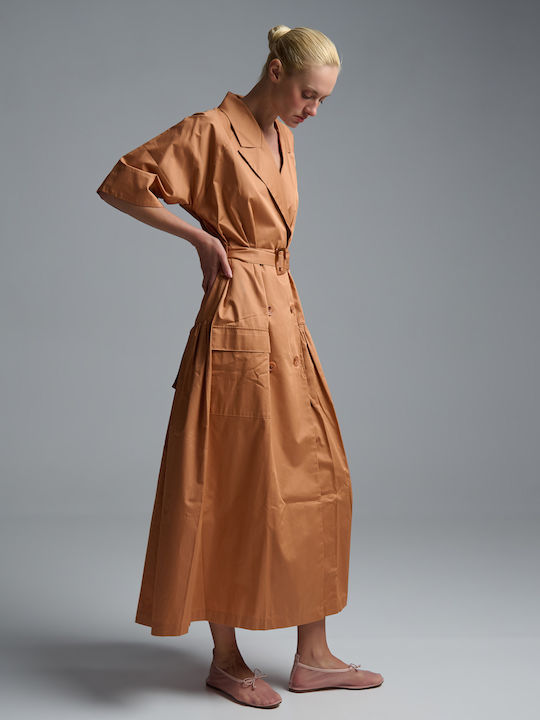 Maxi Φόρεμα Nude