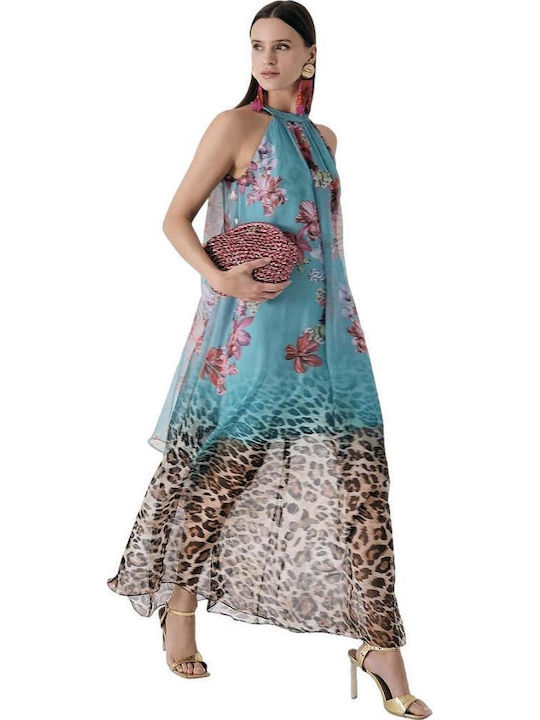 Sommer Maxi Damenkleid Türkis