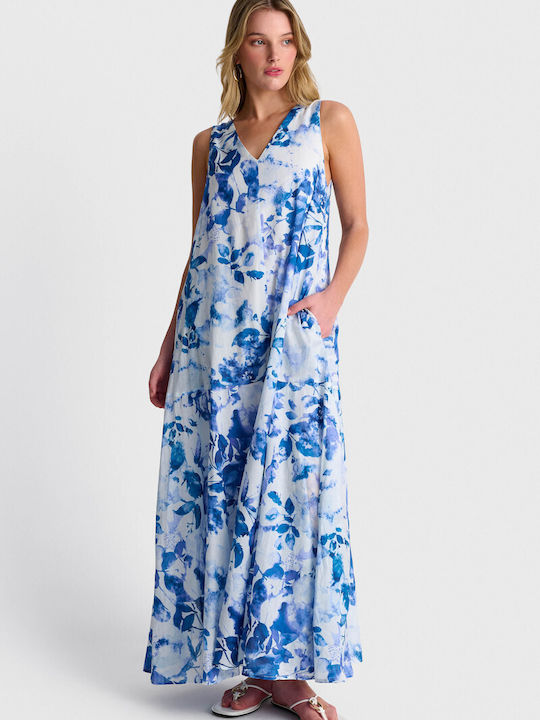 Rochie Maxi De Vară Albastră