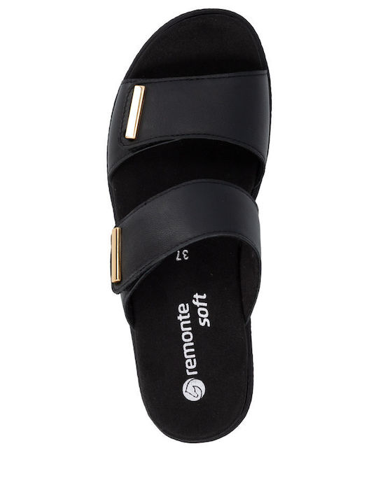 Leather Women's Anatomic Black Sandals