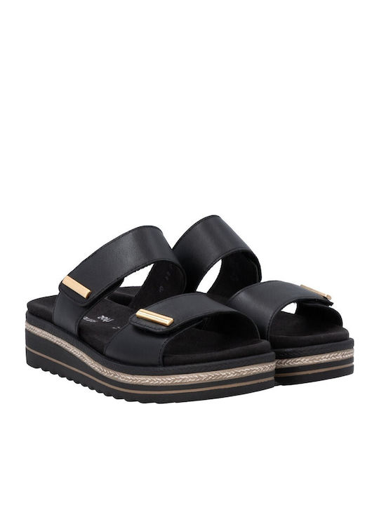 Leather Women's Anatomic Black Sandals