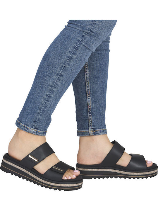 Leather Women's Anatomic Black Sandals