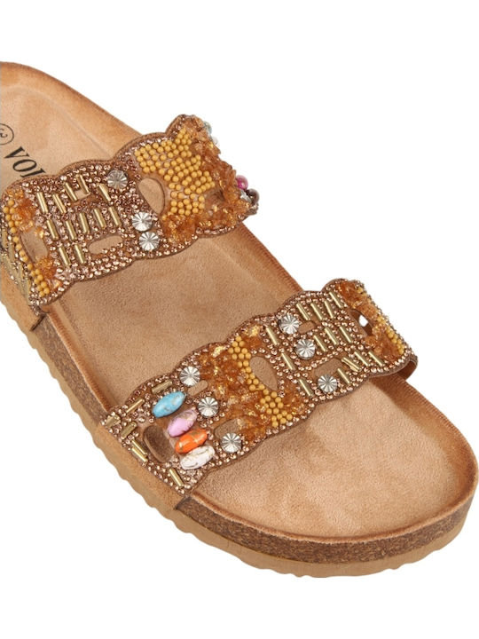 Women's Flat Sandals Brown