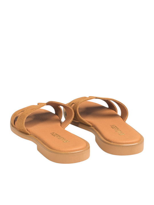 Women's Flat Sandals Tabac Brown