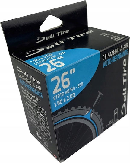 Cameră De Aer Pentru Anvelope De Bicicletă 26x1.50/2.00 Av Sl Box Deli