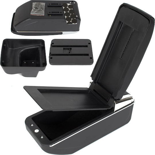 Suzuki Vitara III 2015 Auto-Armlehne Stauraum Schwarz Eco-Leder + Installationskit