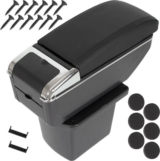 Hyundai I30 I 07-12 Armrest Storage Black Eco-leather + Installation Kit