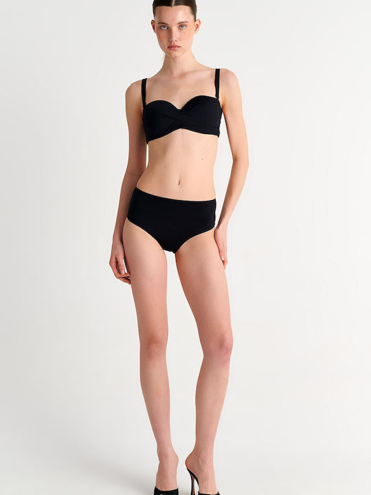 Bikini Slip High Waist Black