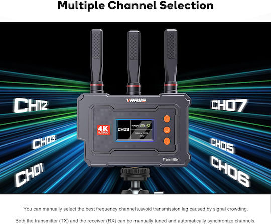 Vrriis Hdmi Wireless Video Transmission System Wl096 Pro 4k 5ghz Up To 450m Wl096pro