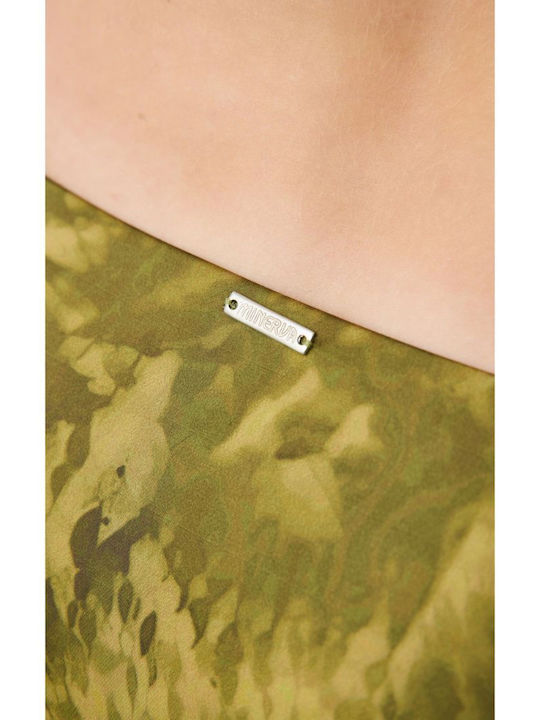 Bikini Slip with Laces Khaki Tie Dye