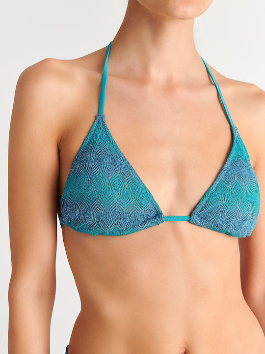 Bikini Τριγωνάκι με Ενίσχυση Μπλε