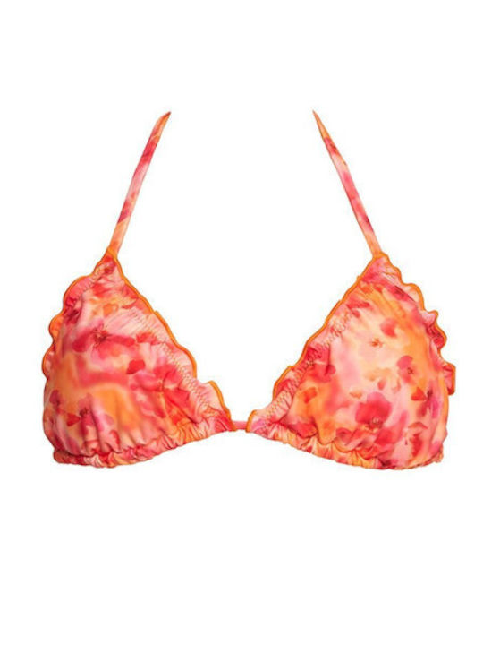 Bikini Τριγωνάκι με Ενίσχυση Πορτοκαλί