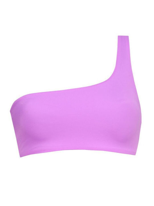 Bikini με έναν Ώμο Ροζ