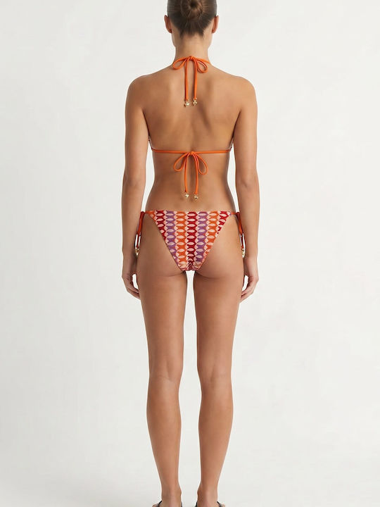 Bikini Τριγωνάκι με Ενίσχυση Πορτοκαλί