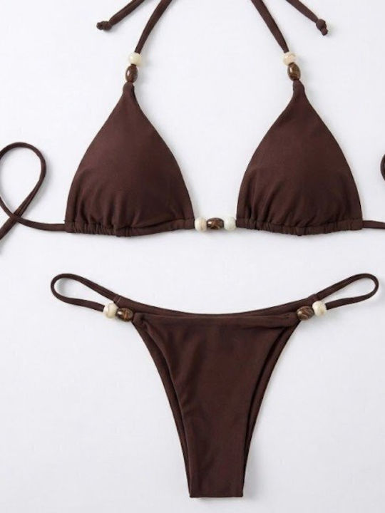 Bikini Set Dark Brown