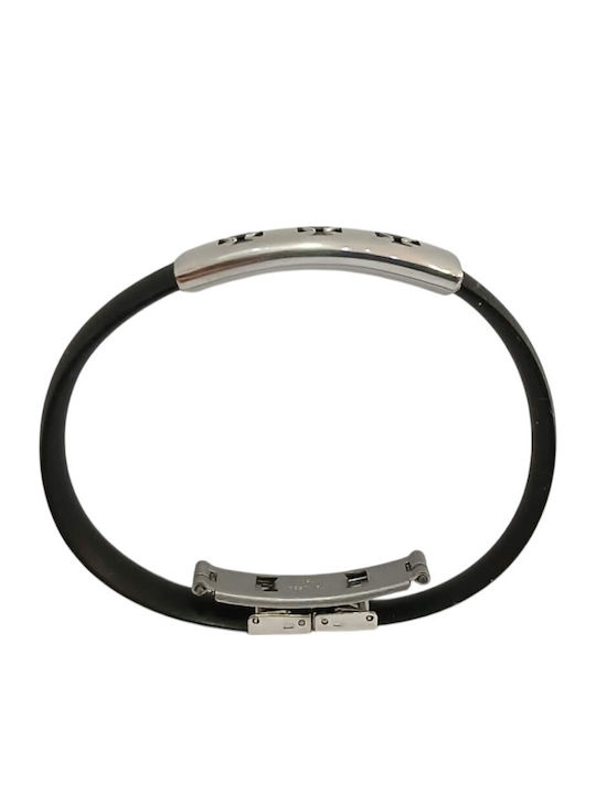 Kalliopi Silver Ανδρικό Βραχιόλι από Ατσάλι