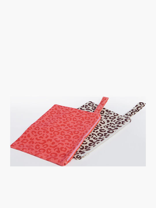 Nef-Nef Homeware Kenya Strandtaschen mit Kulturtasche Orange