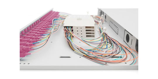 Digitus Optical Patch Panel for Rack 1U 19" 12 Ports Gray