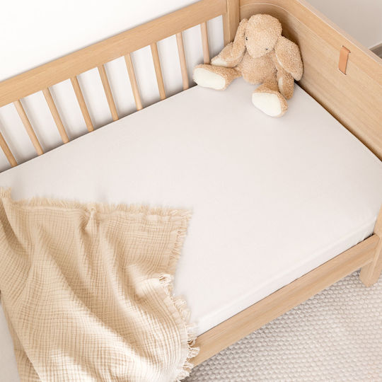 Bemini Nursery Swaddling Blanket Cotton Beige 80x100cm