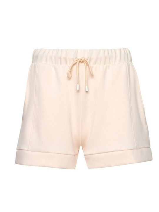 Women's High Waist Shorts White