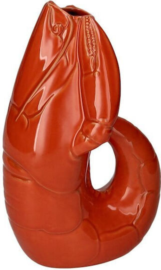 Vase Madame Crevette Orange 20.2x16.5xH32cm
