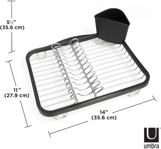 Umbra Sinkin Metallic White Sink Strainer