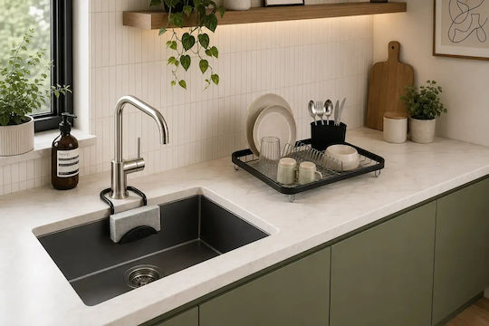 Umbra Sinkin Metallic White Sink Strainer