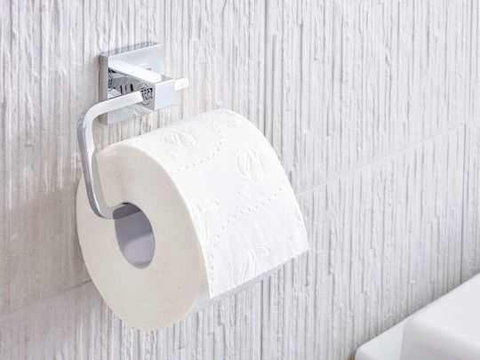 Tesa Wall Mounted Metallic Silver Paper Holder