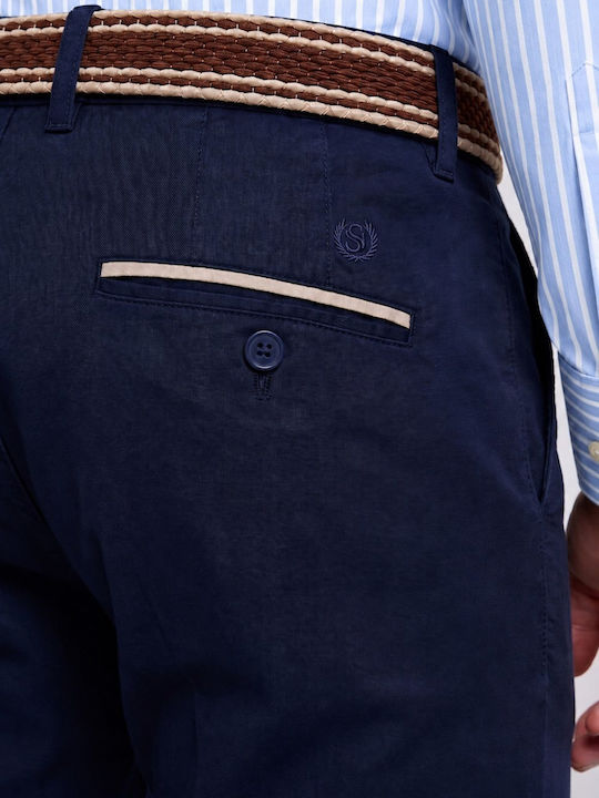 Παντελόνι Chino Ελαστικό σε Slim Εφαρμογή Navy Blue
