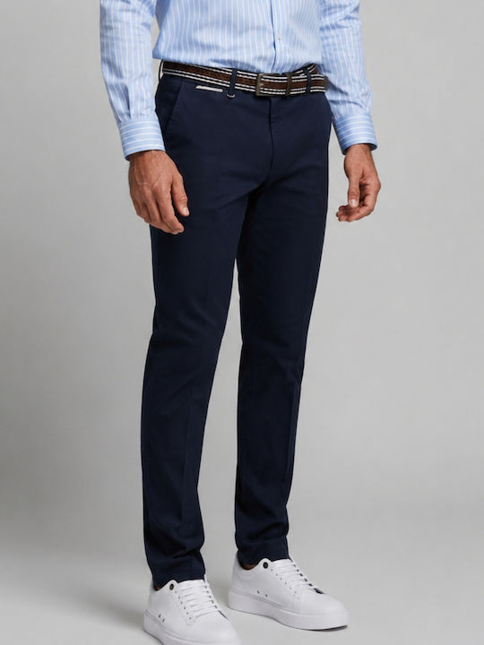 Παντελόνι Chino Ελαστικό σε Slim Εφαρμογή Navy Blue
