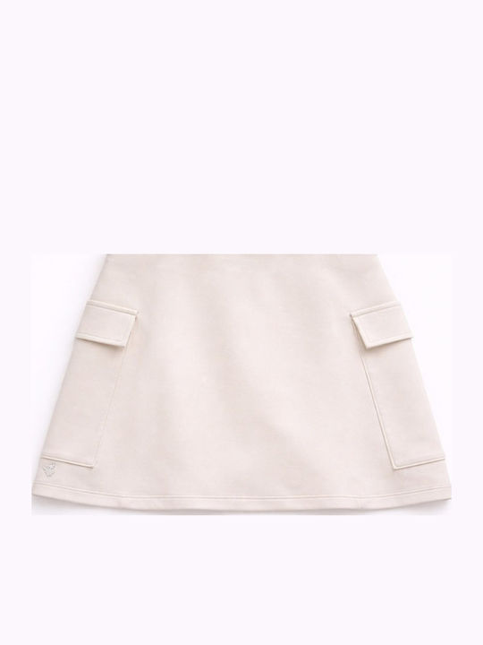 Women's High Waist Skort White