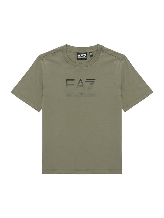 Emporio Armani Kinderoberteile Kurzärmelig Khaki Ea7 Ea7 Emporio Armani Kinderoberteile Kurzärmelig Khaki Ea7 Ea7