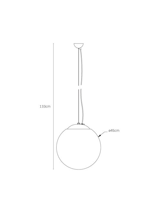 VK Lighting White Ceiling Light with E27 Socket