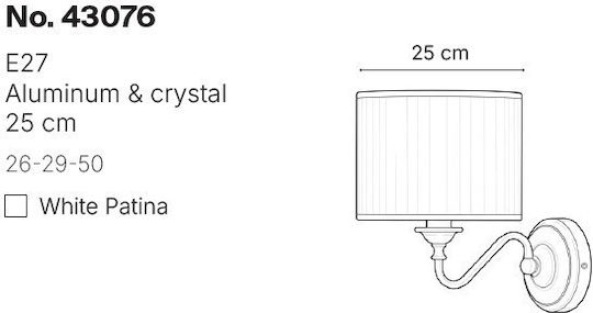 Inlight Lampă De Perete Albă 25 Cm Inlight Lampă De Perete Albă 25 Cm