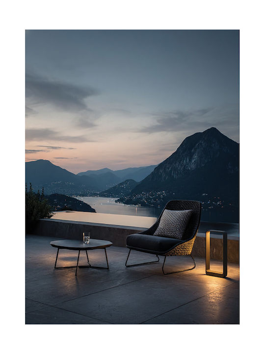 VK Lighting Φωτιστικό Τοίχου με Ενσωματωμένο LED και Θερμό Λευκό Φως Μαύρο 60εκ.