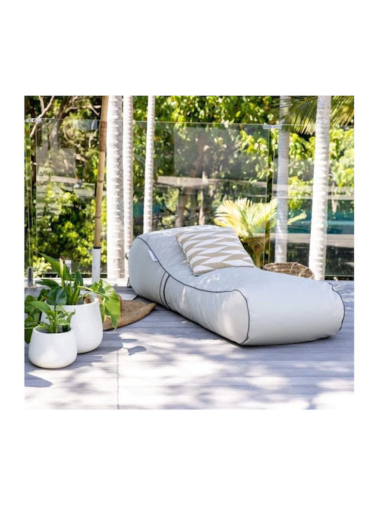 Bean Bag Sunbed Waterproof Anabel Turquoise 190x70x60cm