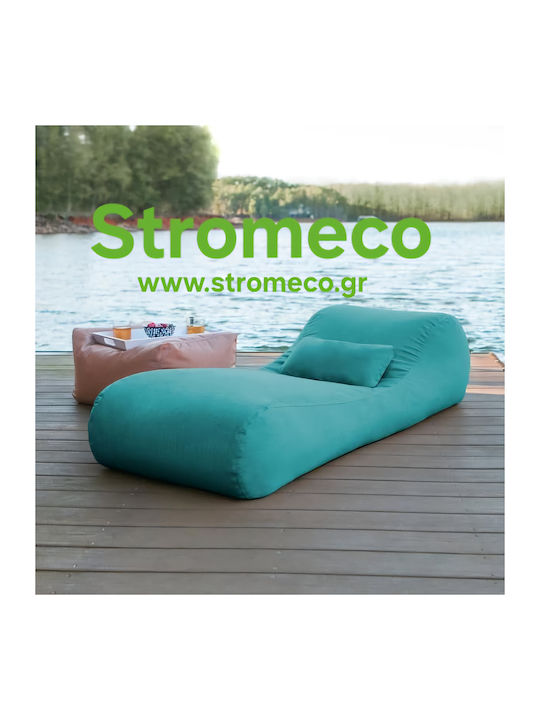 Bean Bag Sunbed Waterproof Anabel Turquoise 190x70x60cm