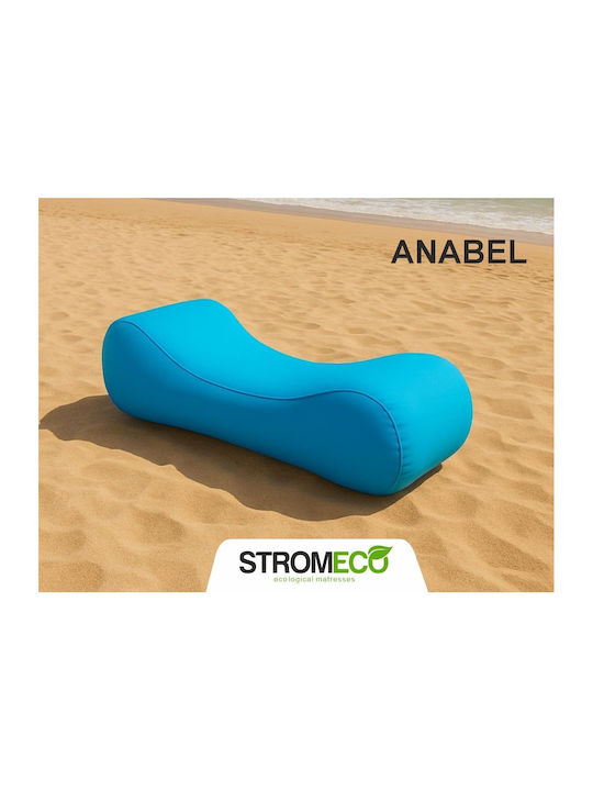 Bean Bag Sunbed Waterproof Anabel Turquoise 190x70x60cm