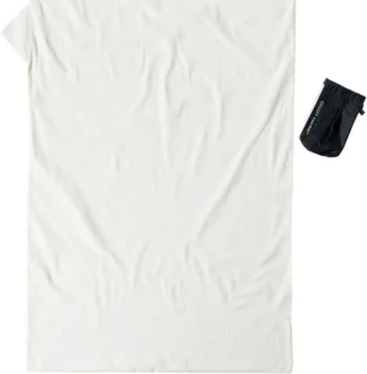 Sleeping Bag Liner Travelsheet Cotton 220x90cm Cocoon White