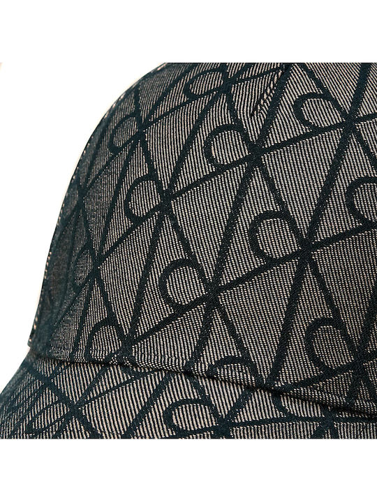 Calvin Klein Twill All Over Print Cap Men Calvin Klein Black Beige Lv04d5125g-7ul