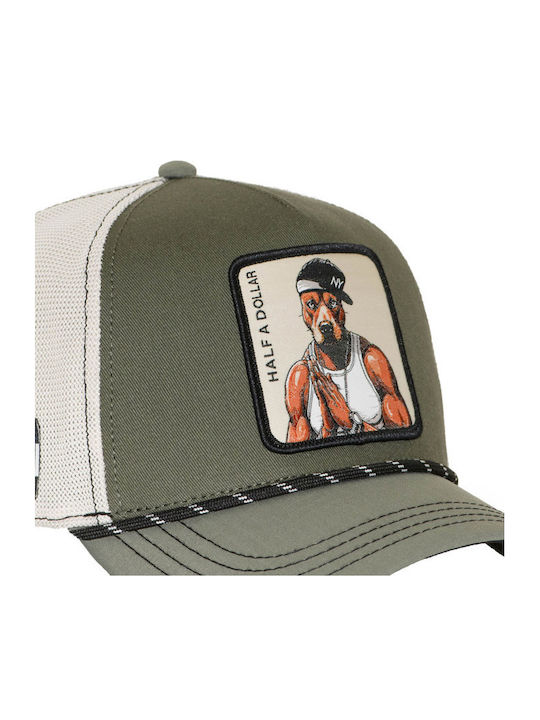 Capslab LKW-Fahrer Cap Snapback Cl-hip-1-pct-halfb Grün