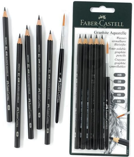 Faber-Castell Ξυλομπογιές Γκρι Σετ 5τμχ