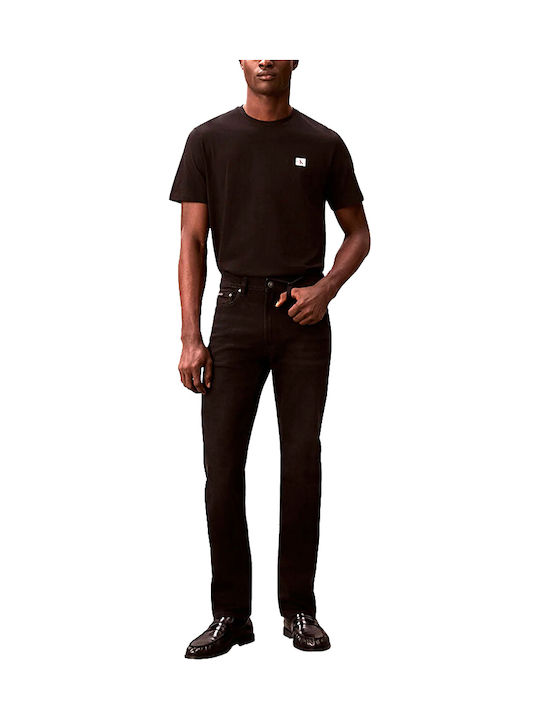 Men's Jeans Pants with Slim Straight Fit Black