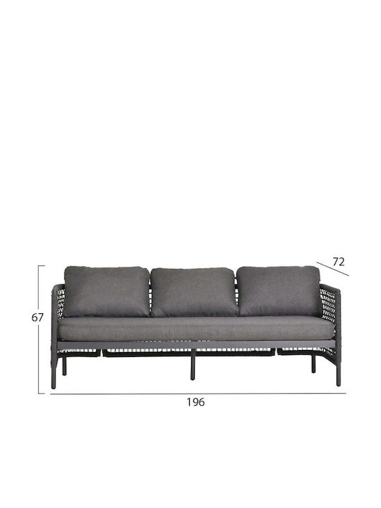 Garten- und Outdoor-Möbelsets 4 Stück Grau